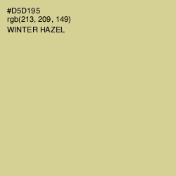 #D5D195 - Winter Hazel Color Image